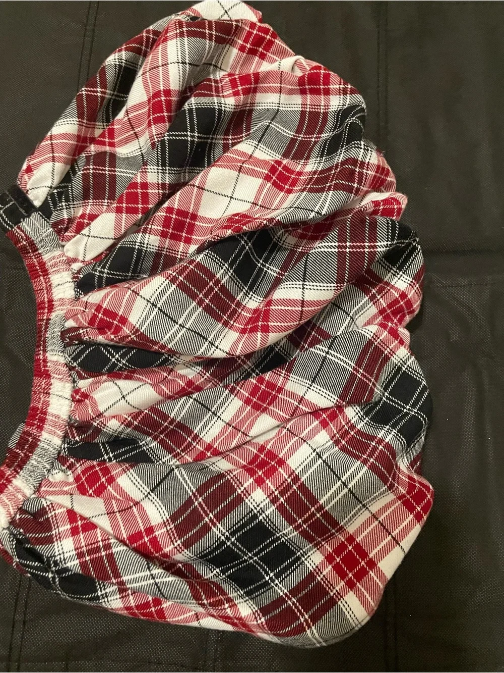 1989 Place Red Black White Plaid Skirt